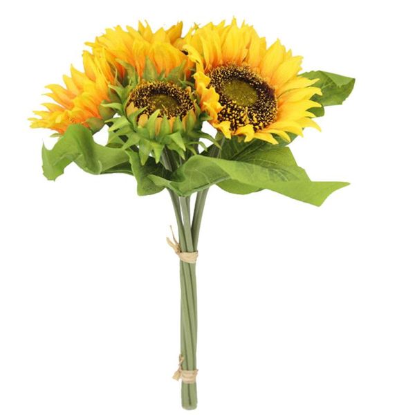 decorative flowers & wreaths 7 heads artificial sunflower simulated flower bouquet wedding party silk cloth fake floral decor
decorative flowers & wreaths 7 heads artificial sunflower simulated flower bouquet wedding party silk cloth fake floral decor