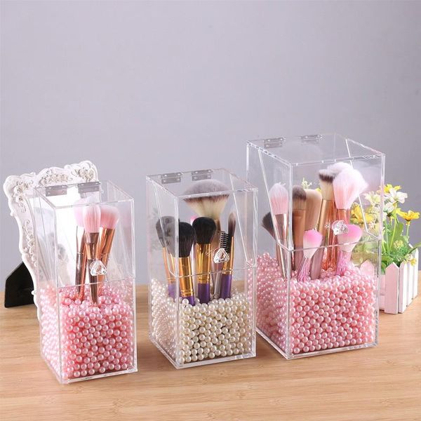 storage boxes & bins bathroom dressing table cosmetic organizer make up tool brush barrel acrylic transparent plastic dustproof clamshell bo
storage boxes & bins bathroom dressing table cosmetic organizer make up tool brush barrel acrylic transparent plastic dustproof clamshell bo