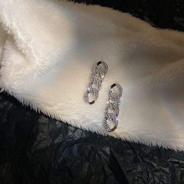 dangle & chandelier korean personality simple rhinestones geometric chain shape earrings temperament fashion women's jewelry accessorie, Silver
dangle & chandelier korean personality simple rhinestones geometric chain shape earrings temperament fashion women's jewelry accessorie, Silver