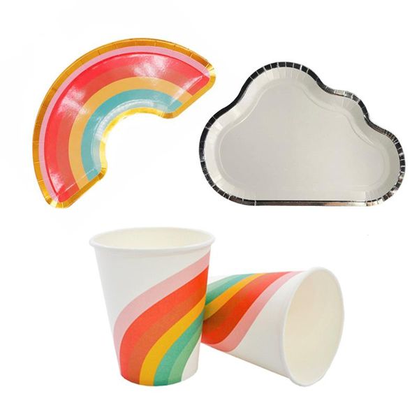 disposable dinnerware rainbow theme birthday party tableware plates cup christmas colorful cups plate dinners parties deco supplies
disposable dinnerware rainbow theme birthday party tableware plates cup christmas colorful cups plate dinners parties deco supplies