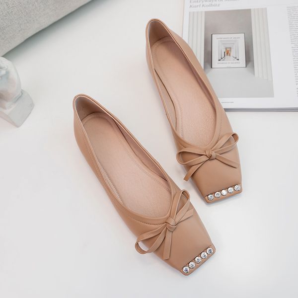 Womens genuine leather slip-on ballet flats leisure soft comfortable casual female ballerinas square toecrystal shoes for womenDress Shoes, Beige
Womens genuine leather slip-on ballet flats leisure soft comfortable casual female ballerinas square toecrystal shoes for womenDress Shoes, Beige