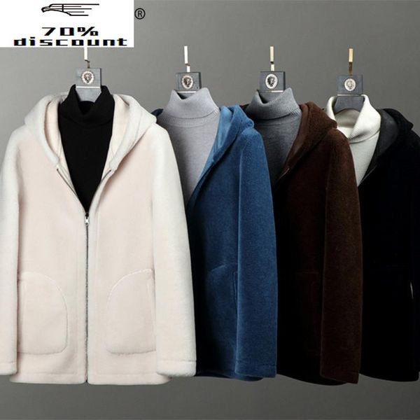 men's leather & faux real fur coat men 2021 autumn winter double-sided wear jacket male hooded sheep chaqueta cuero hombre 902 yy324, Black
men's leather & faux real fur coat men 2021 autumn winter double-sided wear jacket male hooded sheep chaqueta cuero hombre 902 yy324, Black