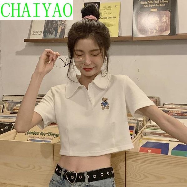 women's t-shirt girl neck short sleeve summer 2021 design sense small crowd exposed navel fashion, White
women's t-shirt girl neck short sleeve summer 2021 design sense small crowd exposed navel fashion, White