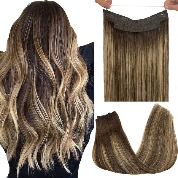 human hair bulks fish line extension clip halo ombre natural remy long short straight hairpiece blonde for women, Black
human hair bulks fish line extension clip halo ombre natural remy long short straight hairpiece blonde for women, Black