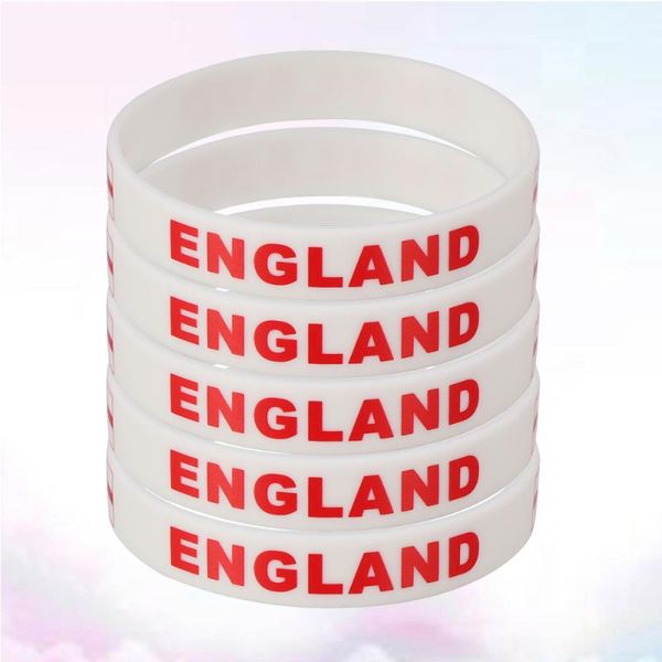 wrist support 5pcs country flag printed wristband chic silicone sports bracelet hand ring for game football match (england), Black;red
wrist support 5pcs country flag printed wristband chic silicone sports bracelet hand ring for game football match (england), Black;red