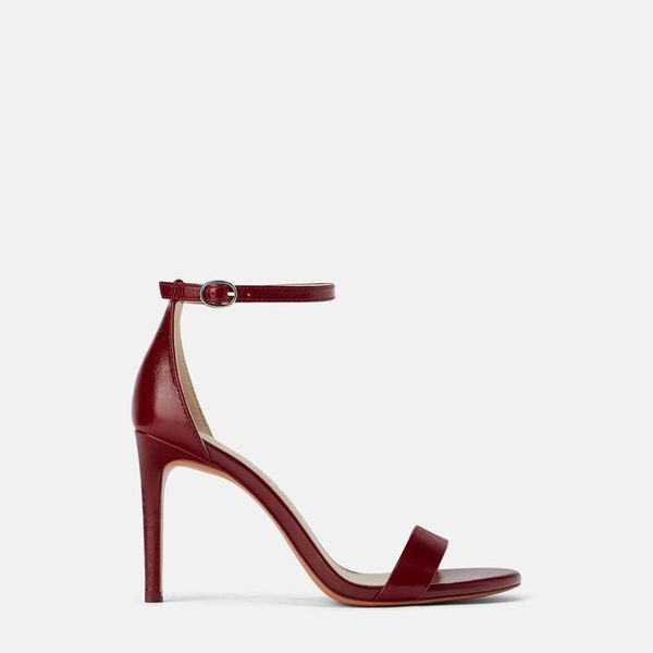 2021 spring new women's shoes wine red high heel and leather sandals with thin heel shoes, Black
2021 spring new women's shoes wine red high heel and leather sandals with thin heel shoes, Black