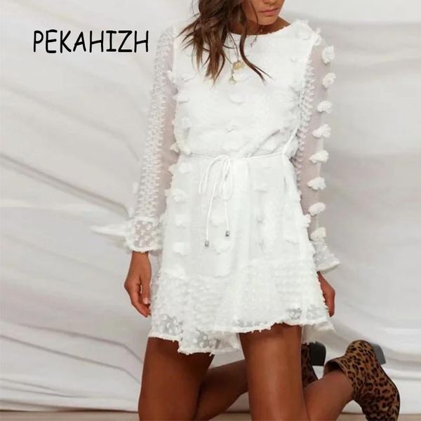 casual dresses vintage white dress o neck ruffle solid mini woman party night autumn 2021 vestidos, Black;gray
casual dresses vintage white dress o neck ruffle solid mini woman party night autumn 2021 vestidos, Black;gray