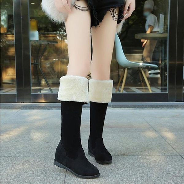 boots fashion leisure women booties plus size women's winter zipper over the knee ladies shoes velvet flock flat, Black
boots fashion leisure women booties plus size women's winter zipper over the knee ladies shoes velvet flock flat, Black