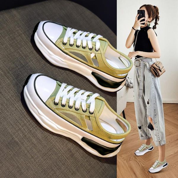 sandals 2021 women's summer fashion baotou lace-up hollow casual low-heeled platform, Black
sandals 2021 women's summer fashion baotou lace-up hollow casual low-heeled platform, Black