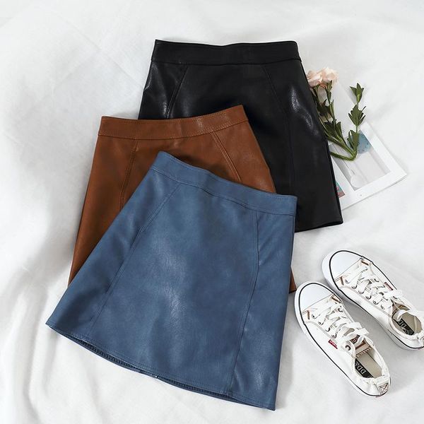 skirts fashion women pu leather skirt autumn winter vintage short female solid high waist slim package hip mini sf1707, Black
skirts fashion women pu leather skirt autumn winter vintage short female solid high waist slim package hip mini sf1707, Black