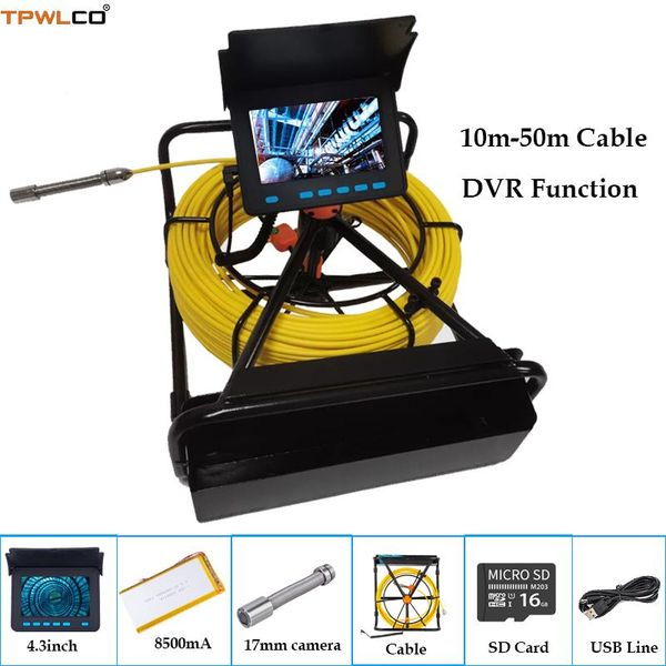 cameras 4.3inch color display video pipe drain inspection system 10-50m cable 17mm cleaner camera head dvr function 8500ma battery
cameras 4.3inch color display video pipe drain inspection system 10-50m cable 17mm cleaner camera head dvr function 8500ma battery