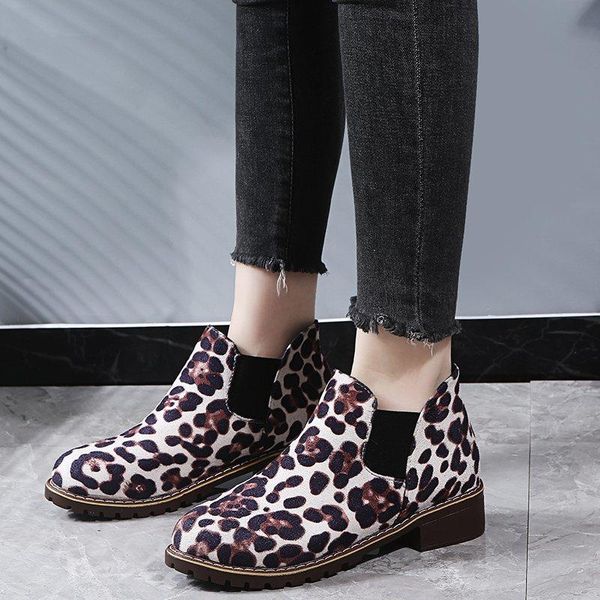 boots round toe women slip on leopard print ankle short shoes square heel anti-slip ladies boot btas de mujer, Black
boots round toe women slip on leopard print ankle short shoes square heel anti-slip ladies boot btas de mujer, Black