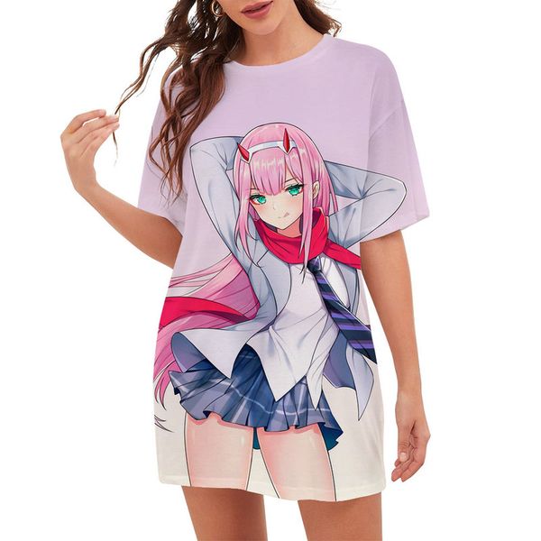 cloocl darling in the franxx zero two women tee printed lady clothes loose short sleeve teens casual style leisure outfits, White
cloocl darling in the franxx zero two women tee printed lady clothes loose short sleeve teens casual style leisure outfits, White