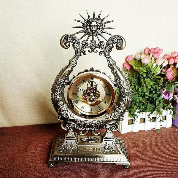 creative silent quartz clock simple retro electric art desk antique small office shabby chic horloge home decor by50zz & table clocks1
creative silent quartz clock simple retro electric art desk antique small office shabby chic horloge home decor by50zz & table clocks1