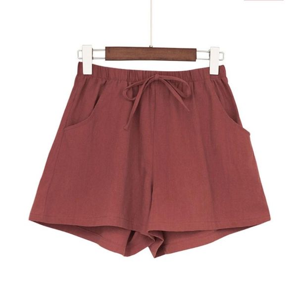 women's shorts p8db women high waist cotton linen drawstring wide leg loose short pants, White;black
women's shorts p8db women high waist cotton linen drawstring wide leg loose short pants, White;black