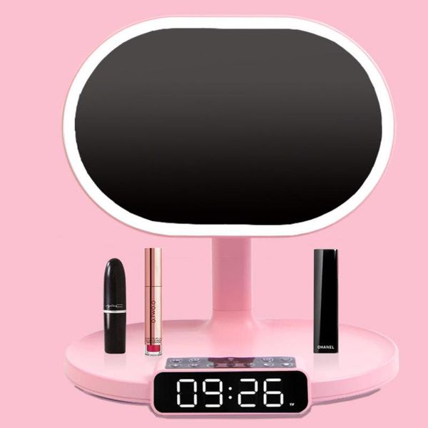 mirrors makeup mirror with led light, bedside night alarm clock bluetooth speaker, for bedroom decor cn(origin)
mirrors makeup mirror with led light, bedside night alarm clock bluetooth speaker, for bedroom decor cn(origin)