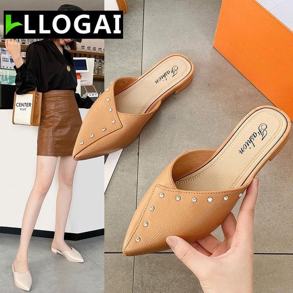 slippers llogai spring pointed women's low heel 3cm baotou outdoor shoes summer convenient sandals mueller, Black
slippers llogai spring pointed women's low heel 3cm baotou outdoor shoes summer convenient sandals mueller, Black