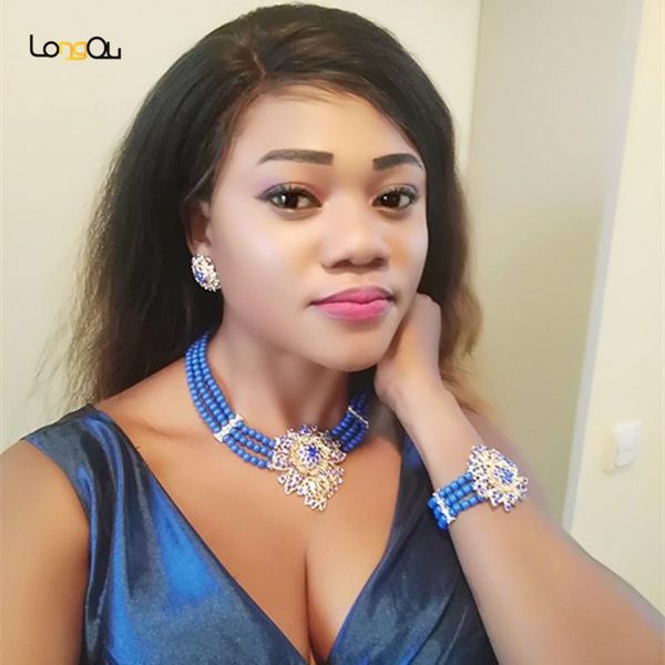 earrings & necklace right noble gold colorful jewelry set fashion african beads bridal wholesale nigeria woman accessories, Silver
earrings & necklace right noble gold colorful jewelry set fashion african beads bridal wholesale nigeria woman accessories, Silver