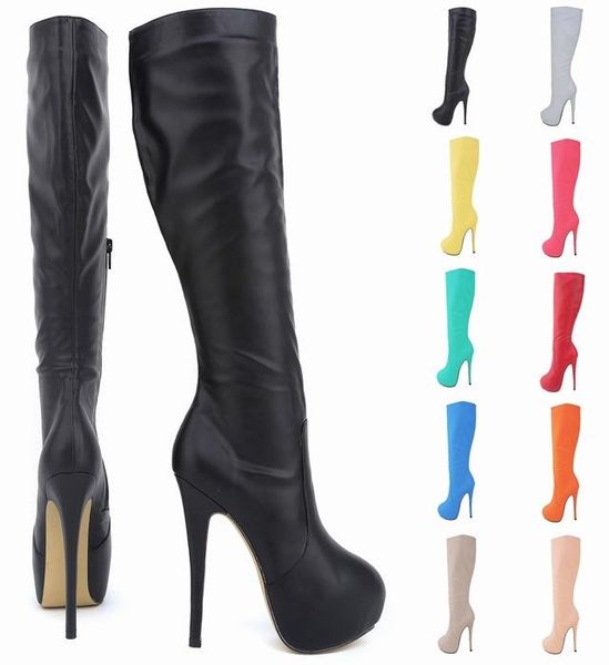 boots autumn and imitation leather ultra-fine high heel winter slim round head women's, Black
boots autumn and imitation leather ultra-fine high heel winter slim round head women's, Black