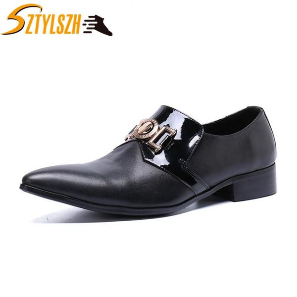 dress shoes men's luxury genuine leather flats business formal mens party oxfords derby zapatos hombre, Black
dress shoes men's luxury genuine leather flats business formal mens party oxfords derby zapatos hombre, Black
