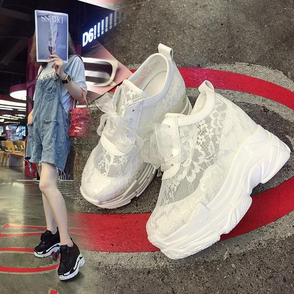 dress shoes summer net shoes, breathable women's sports all-match casual yarn inner heightened lace-up single shoes., Black
dress shoes summer net shoes, breathable women's sports all-match casual yarn inner heightened lace-up single shoes., Black