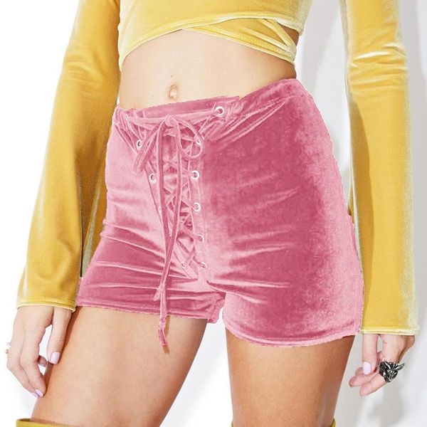 women's shorts skinny mini velvet women summer lace up bodycon short femme elastic pants, White;black
women's shorts skinny mini velvet women summer lace up bodycon short femme elastic pants, White;black