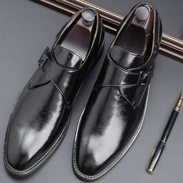 dress monk buckle round toe pu leather men shoes 2021 new solid classic office casual business shoes spring autumn comfortable dp117, Black
dress monk buckle round toe pu leather men shoes 2021 new solid classic office casual business shoes spring autumn comfortable dp117, Black