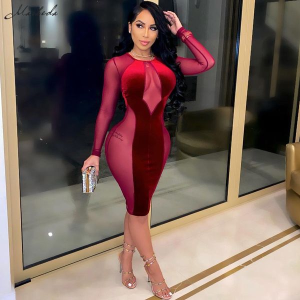 macheda spring mesh patchwork slim dress women fashion o neck long sleeve clothing solid lady bodycon knee-length dresses c0325, Black;gray
macheda spring mesh patchwork slim dress women fashion o neck long sleeve clothing solid lady bodycon knee-length dresses c0325, Black;gray