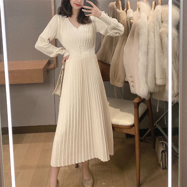 wonder knitted dress casual long sleeve vintage elegant ol sweater female spring korean vestidos 210510, Black;gray
wonder knitted dress casual long sleeve vintage elegant ol sweater female spring korean vestidos 210510, Black;gray