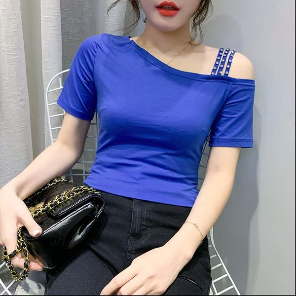 summer fashion korean clothes t shirt irregularity hollow out diamonds women ropa mujer short sleeve tees 2021 t03502, White
summer fashion korean clothes t shirt irregularity hollow out diamonds women ropa mujer short sleeve tees 2021 t03502, White