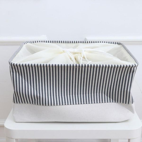 storage baskets multi-function basket stripe pattern box cotton rope handle organizing for bedroom living room (dark grey
storage baskets multi-function basket stripe pattern box cotton rope handle organizing for bedroom living room (dark grey