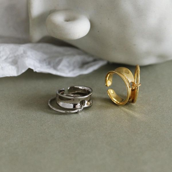 cluster rings simple 925 sterling silver double circle for women accessories, punk hiphop ring party female gold color jewelry 2021, Golden;silver
cluster rings simple 925 sterling silver double circle for women accessories, punk hiphop ring party female gold color jewelry 2021, Golden;silver