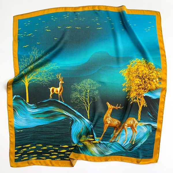 scarves 2021 square 100% silk women foulard head scarf ladies shawl wrap female hijab poncho beach bandana lady brand pashmina, Blue;gray
scarves 2021 square 100% silk women foulard head scarf ladies shawl wrap female hijab poncho beach bandana lady brand pashmina, Blue;gray