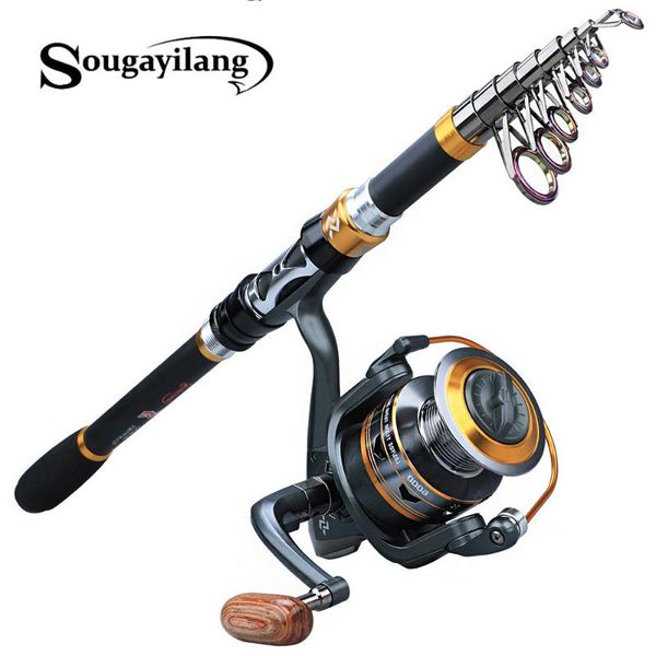 sougayilang fishing rod and reel combos portable fishing pole spinning reels for saltwater freshwater pesca
sougayilang fishing rod and reel combos portable fishing pole spinning reels for saltwater freshwater pesca