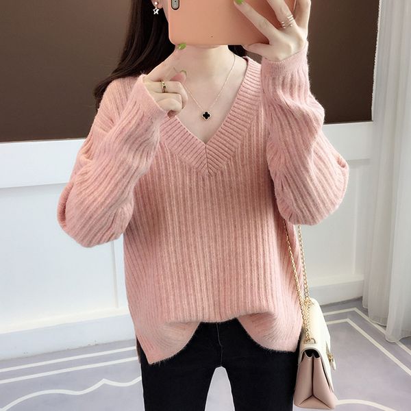 2021 new v-neck autumn spring woman's knitted sweater long sleeve solid female jumpers casual basic pullovers for ladies outwear 2js7, White;black
2021 new v-neck autumn spring woman's knitted sweater long sleeve solid female jumpers casual basic pullovers for ladies outwear 2js7, White;black