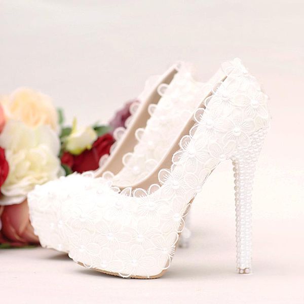 dress shoes platform high heels 14cm women wedding white pearl bride stiletto pumps lace flower ladies party footwear, Black
dress shoes platform high heels 14cm women wedding white pearl bride stiletto pumps lace flower ladies party footwear, Black