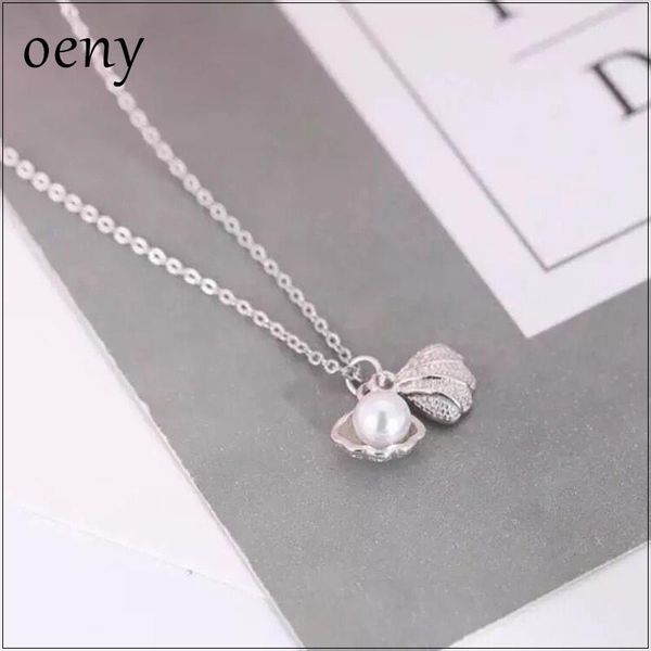chains oeny s925 sterling silver necklace korean fashion shell women's temperament pearl jewelry
chains oeny s925 sterling silver necklace korean fashion shell women's temperament pearl jewelry