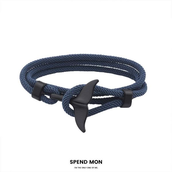 beaded, strands 2021 handmade multi-layer whale tail men's bracelet charm 4 mm rope classic simple and women's armband none, Black
beaded, strands 2021 handmade multi-layer whale tail men's bracelet charm 4 mm rope classic simple and women's armband none, Black