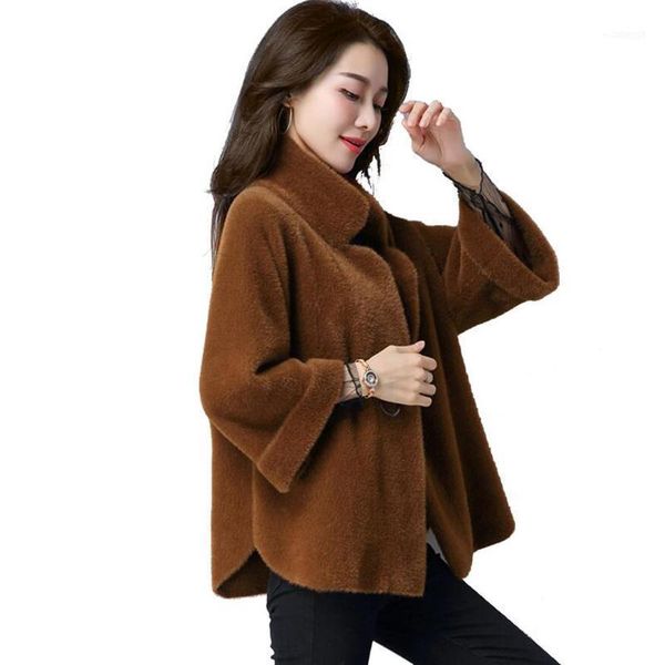 women's fur & faux autumn winter woman coat 2021 imitation mink velvet cardigan female short fashion long plush large size knit jacket1, Black
women's fur & faux autumn winter woman coat 2021 imitation mink velvet cardigan female short fashion long plush large size knit jacket1, Black