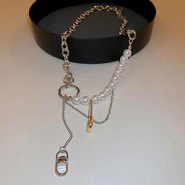 pendant necklaces vintage simulated pearl circle link chain geometric tassel necklace for women charm collier party hip hop jewelry gift, Silver
pendant necklaces vintage simulated pearl circle link chain geometric tassel necklace for women charm collier party hip hop jewelry gift, Silver