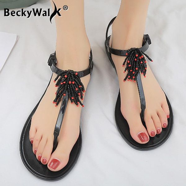 women flats sandals 2021 new summer beaded gladiator sandals transparent jelly shoes beach flat shoes women size 35-40 wsh3595, Black
women flats sandals 2021 new summer beaded gladiator sandals transparent jelly shoes beach flat shoes women size 35-40 wsh3595, Black