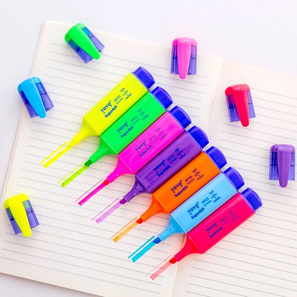1pcs highlighter sp-25 water-based pigment single head 7-color marker pen head pen note pen
1pcs highlighter sp-25 water-based pigment single head 7-color marker pen head pen note pen