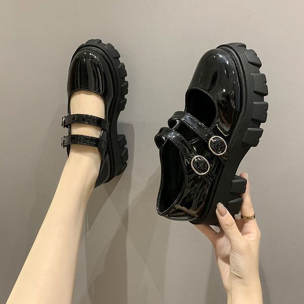 lolita gothic round head mary jane shoes japanese college girl jk uniform platform strap waterproof black lolita platform shoes, Black;white
lolita gothic round head mary jane shoes japanese college girl jk uniform platform strap waterproof black lolita platform shoes, Black;white