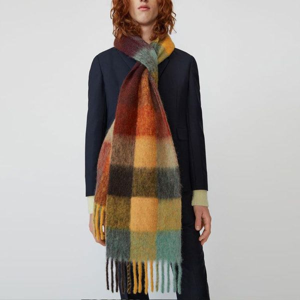 scarves scarf autumn winter imitation cashmere coarse beard rainbow color lattice warm and thick shawl, Blue;gray
scarves scarf autumn winter imitation cashmere coarse beard rainbow color lattice warm and thick shawl, Blue;gray