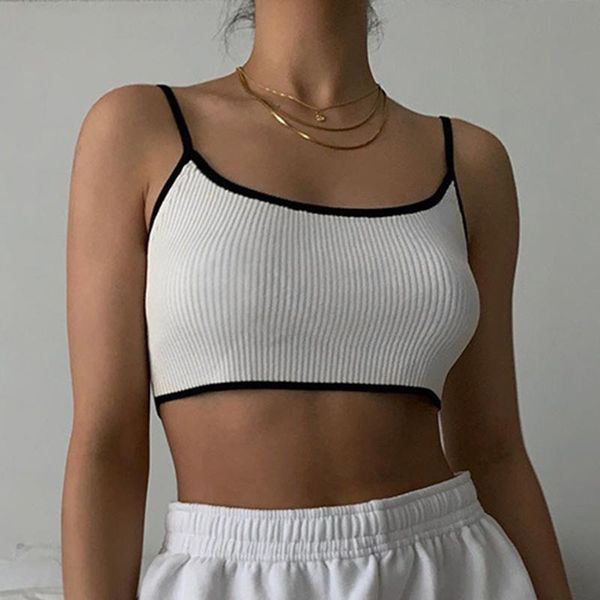 women's tanks & camis summer women vest crop slim solid color tank shoulder strap hollow out slash neck short style, White
women's tanks & camis summer women vest crop slim solid color tank shoulder strap hollow out slash neck short style, White