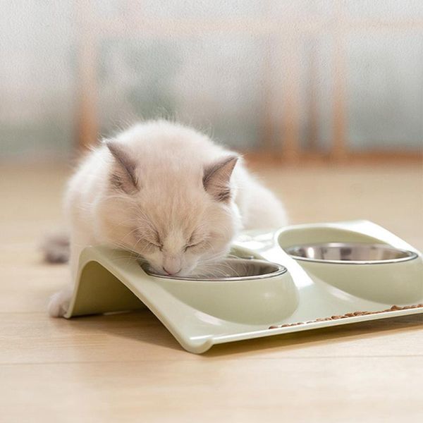 dog bowls & feeders thicken pet bowl stainless steel double water feeder for puppy cats pets supplies feeding dishes
dog bowls & feeders thicken pet bowl stainless steel double water feeder for puppy cats pets supplies feeding dishes