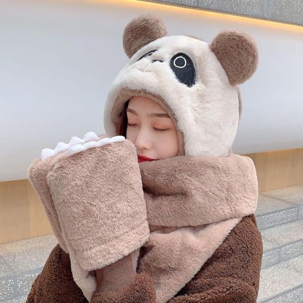 hats, scarves & gloves sets m7dd hooded scarf winter panda hat cartoon warm women cashmere feel, Blue;gray
hats, scarves & gloves sets m7dd hooded scarf winter panda hat cartoon warm women cashmere feel, Blue;gray