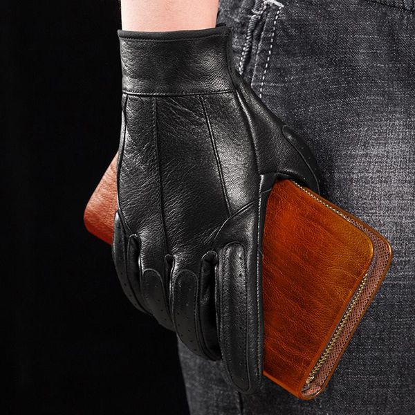 five fingers gloves men mittens real leather genuine black thin/thick lining winter warm s2785, Blue;gray
five fingers gloves men mittens real leather genuine black thin/thick lining winter warm s2785, Blue;gray