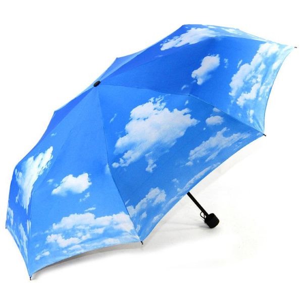 umbrellas blue sky white cloud black coating uv protection sunny and rainy umbrella three folding women windproof strong
umbrellas blue sky white cloud black coating uv protection sunny and rainy umbrella three folding women windproof strong