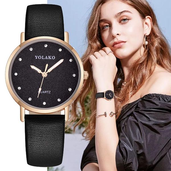 wristwatches 2021 elegant women watches soft leather quartz wrist watch romantic starry design ladies dress clock, Slivery;brown
wristwatches 2021 elegant women watches soft leather quartz wrist watch romantic starry design ladies dress clock, Slivery;brown